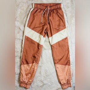 Champion Rust and Pink Nylon Windbreaker Track Pants Size: Medium